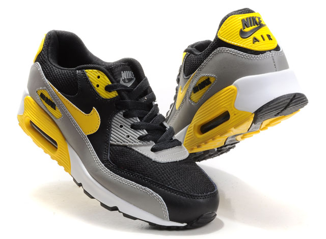 New Men\'S Nike Air Max Black/Yellow/Gray